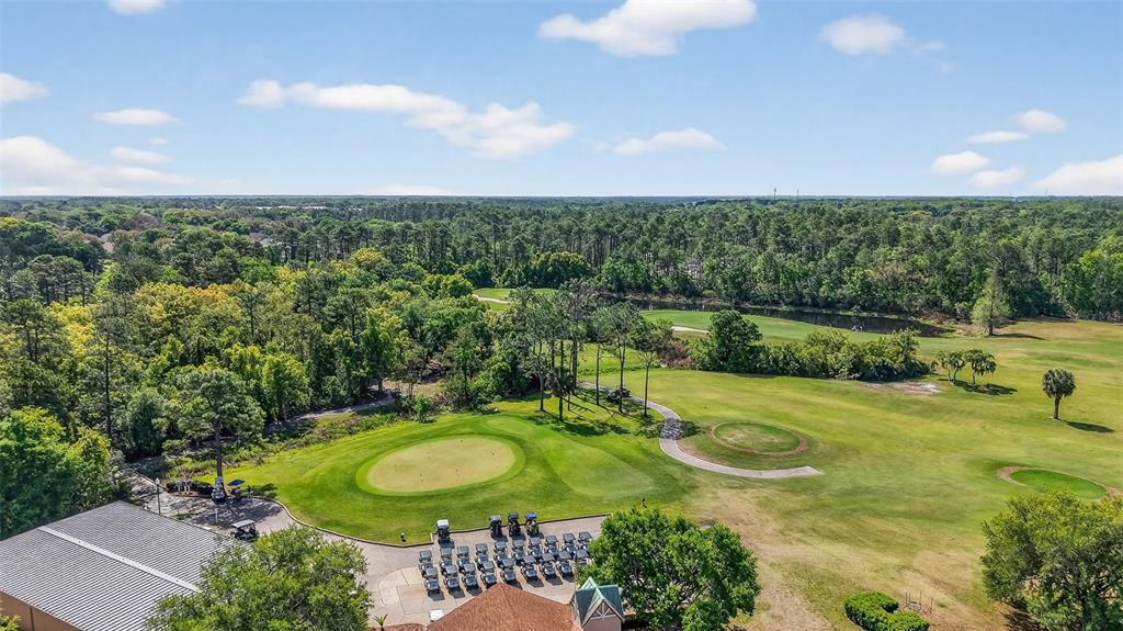 6027 Spring Creek Court Mount Dora, FL 32757 - Photo 41 of 42 an aerial view of a house with a yard and lake view