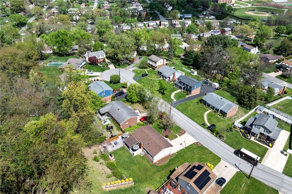 2955 Kings Mill Road Bethel Park, PA 15102 - Photo 33 of 40 an aerial view of residential houses with outdoor space and trees