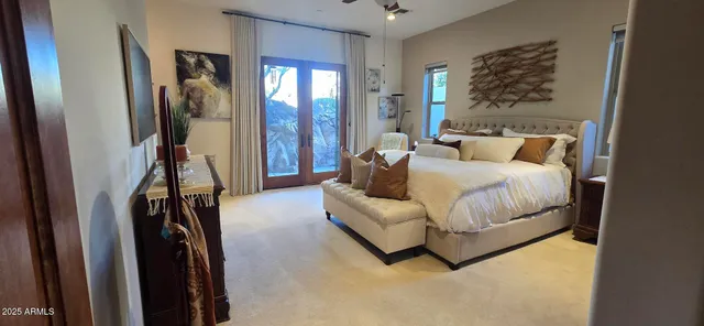 a room with furniture and a window