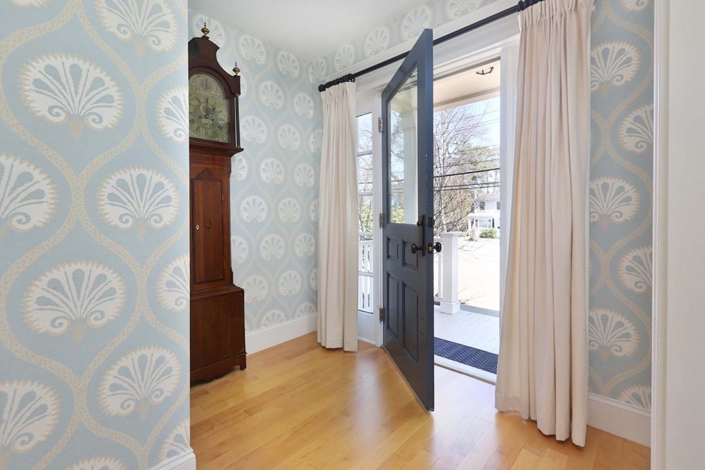 491 Webster Street Needham, MA 02494 - Photo 5 of 37 a view of entryway with wooden floor