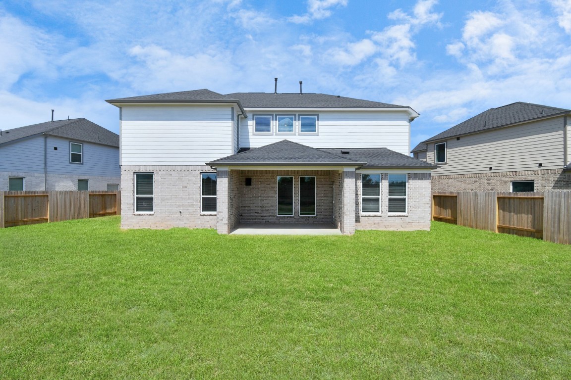 3123 Native Spg Drive Spring, TX 77373 - Photo 38 of 38 Experience outdoor living at its finest on this expansive covered patio, thoughtfully designed for BBQs and delightful outdoor dining. Sample photo of completed home with similar floor plan. Actual colors and selections may vary.