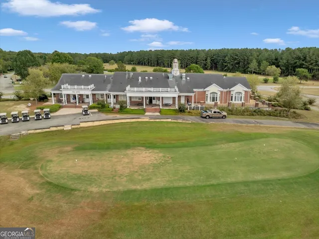 a view of a town with residential houses