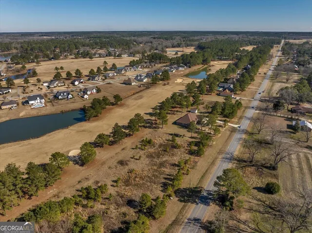 an aerial view of a city