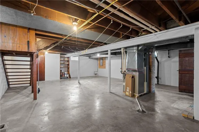 a view of a storage room