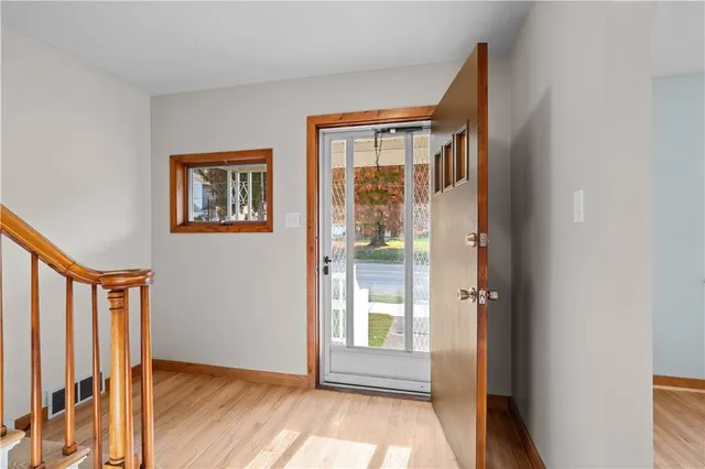 a view of front door