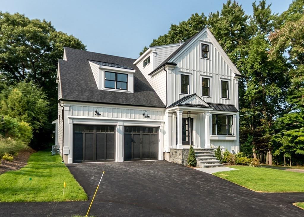56 Pershing Road Needham, MA 02494 - Photo 42 of 42 a front view of a house with a yard