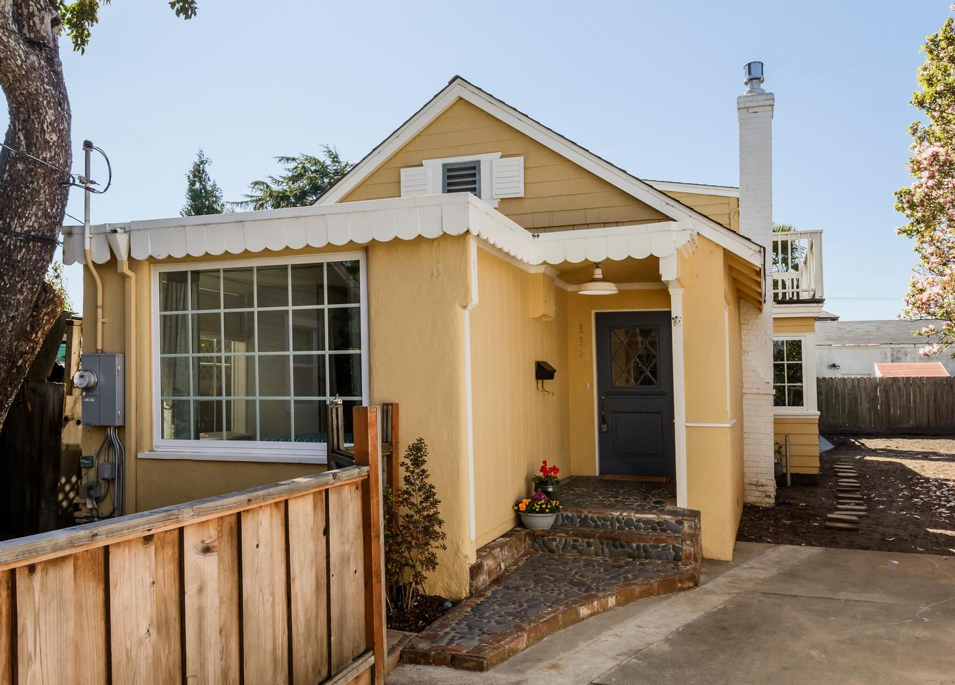 117 Dwight Road Burlingame, CA 94010 - Photo 2 of 20 a front view of a house with a yard
