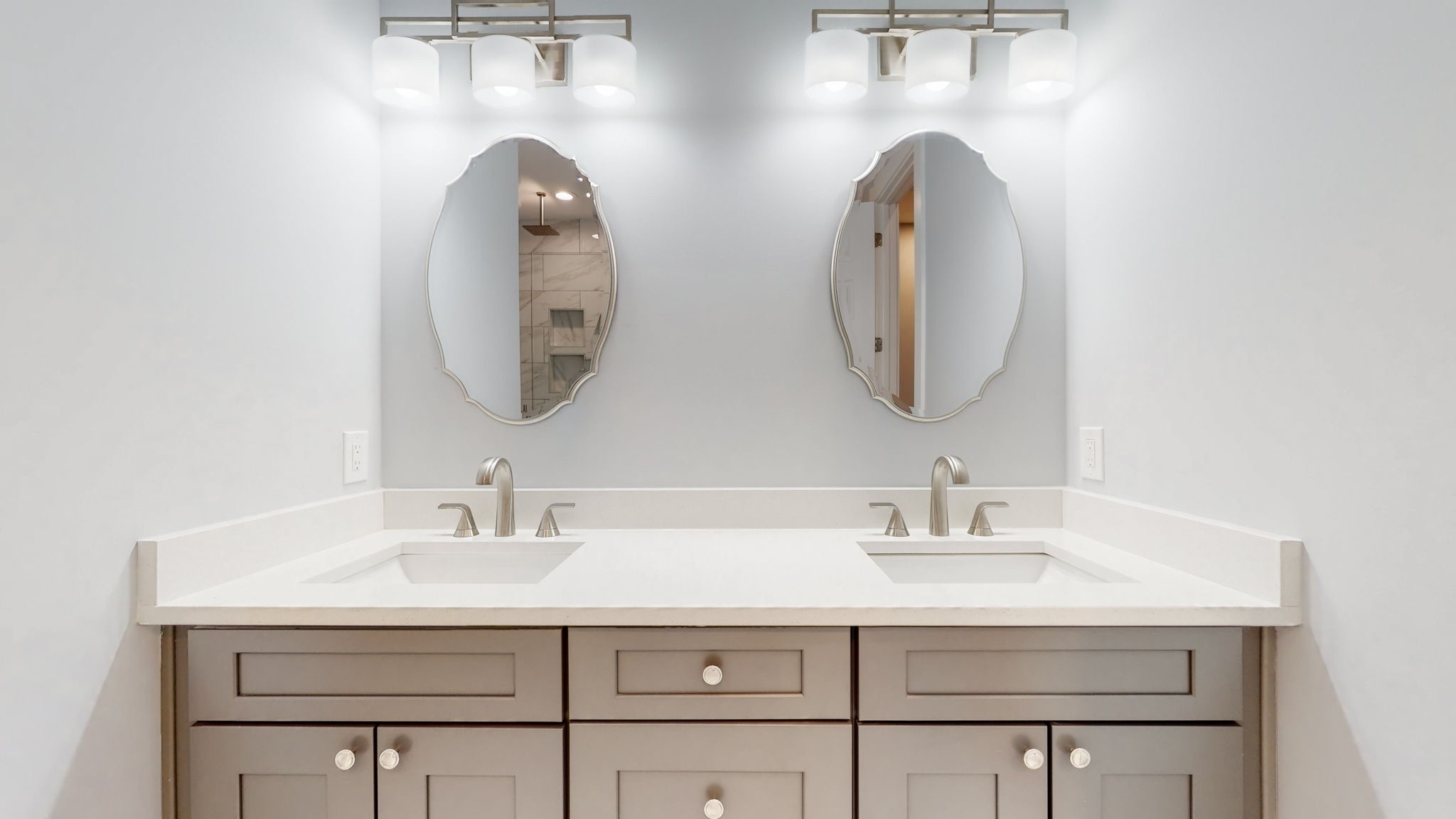 128 Ben Allen Road Nashville, TN 37207 - Photo 19 of 51 a bathroom with a sink and a mirror