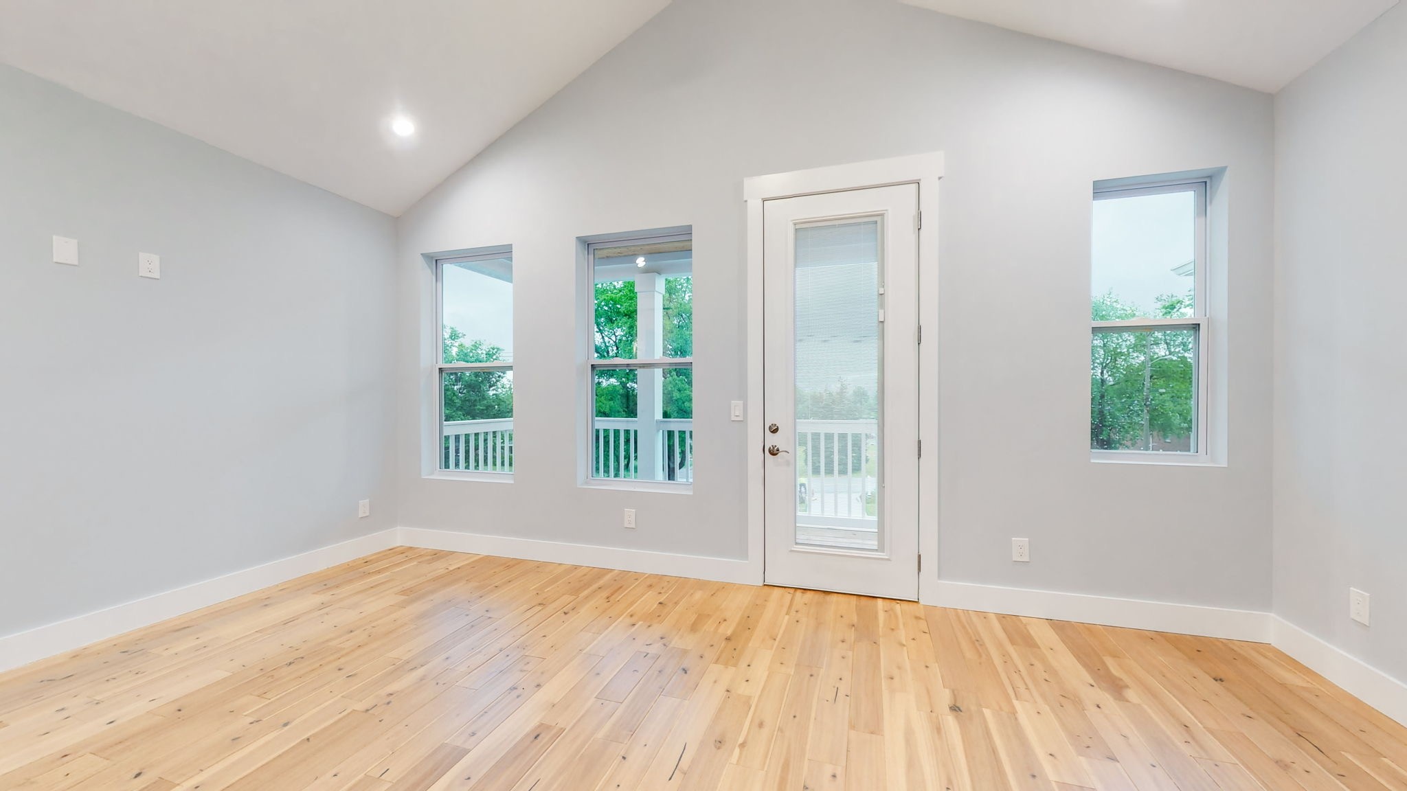 128 Ben Allen Road Nashville, TN 37207 - Photo 26 of 51 an empty room with wooden floor and windows