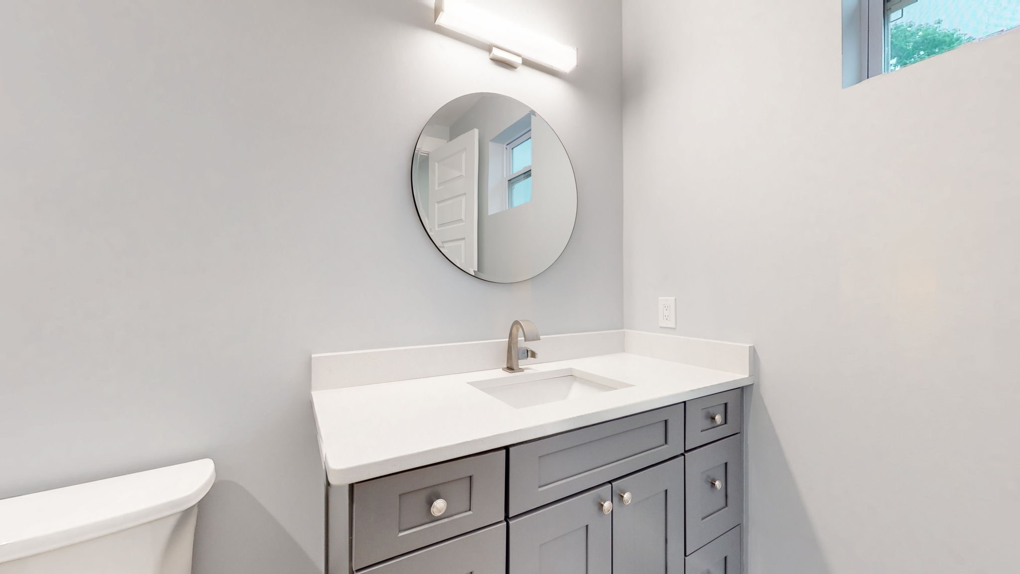 128 Ben Allen Road Nashville, TN 37207 - Photo 31 of 51 a bathroom with a sink and a mirror