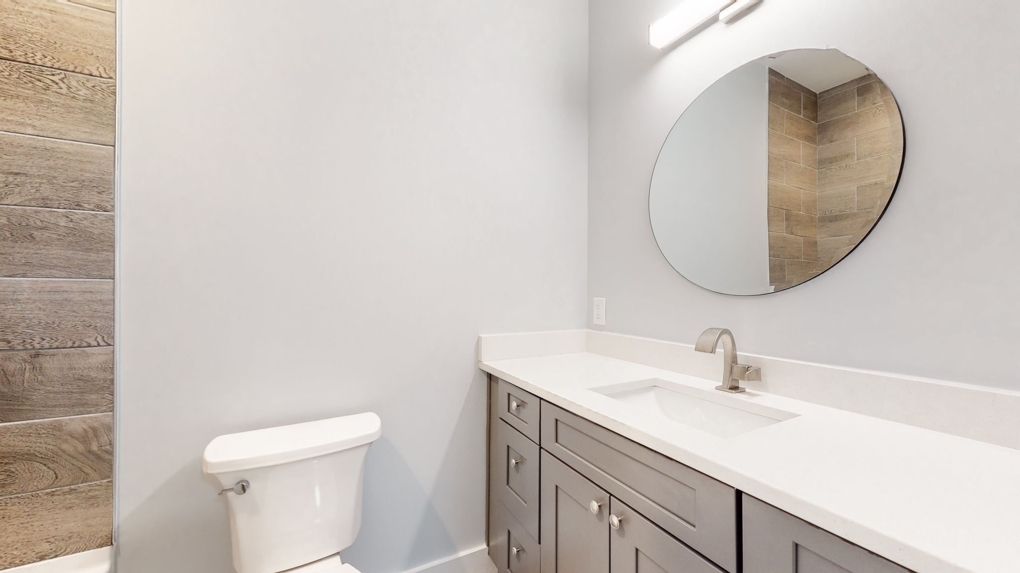 128 Ben Allen Road Nashville, TN 37207 - Photo 35 of 51 a bathroom with a sink and a mirror