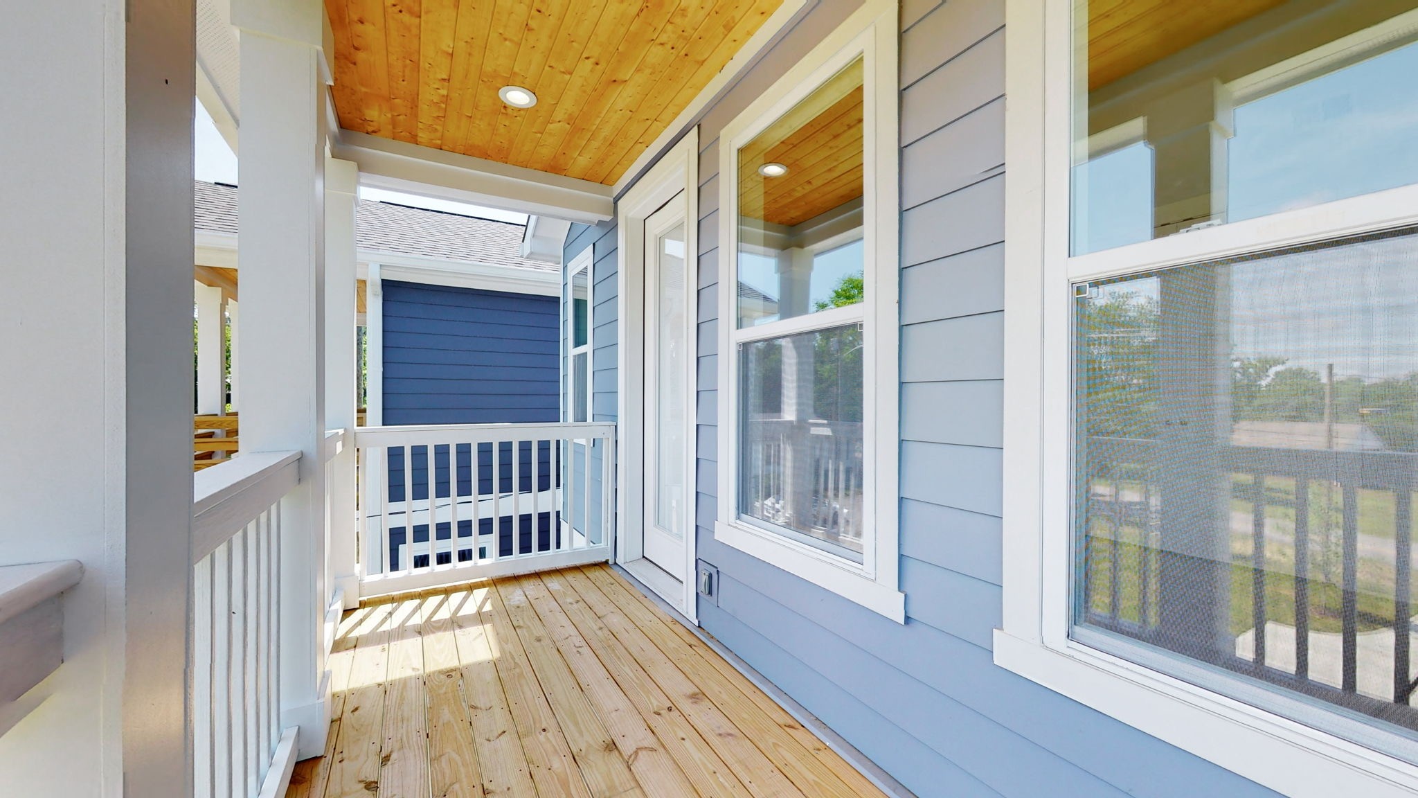 128 Ben Allen Road Nashville, TN 37207 - Photo 39 of 51 a view of staircase with a large window and wooden floor