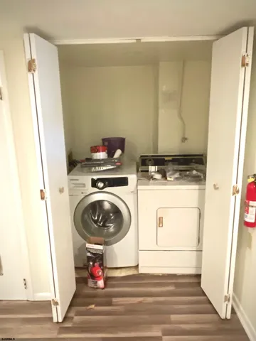 a view of a hardwood floor