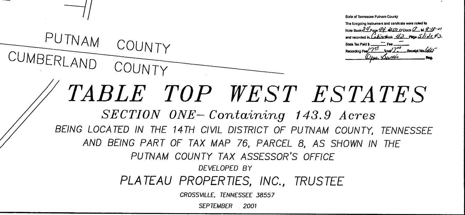 28 Tabletop Road Monterey, TN 38574 - Photo 4 of 7 Enlarged area or plat recording