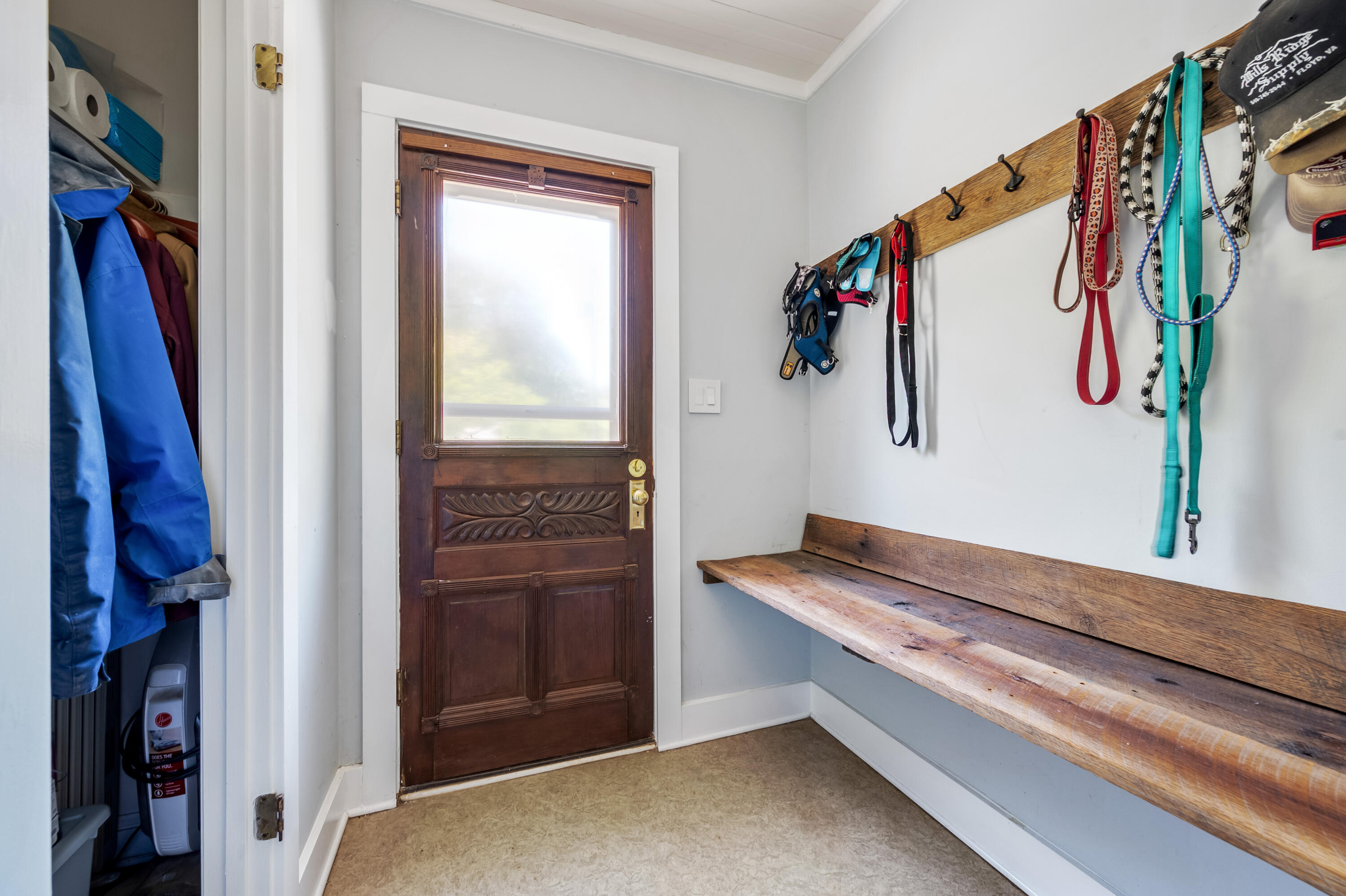771 White Oak Grove Road Northeast Riner, VA 24149 - Photo 48 of 113 a view of walk in closet with clothes and shoes