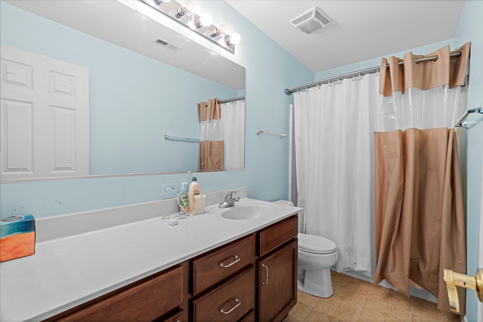 1314 Danhof Drive Bolingbrook, IL 60490 - Photo 17 of 39 a bathroom with a sink a toilet and a mirror