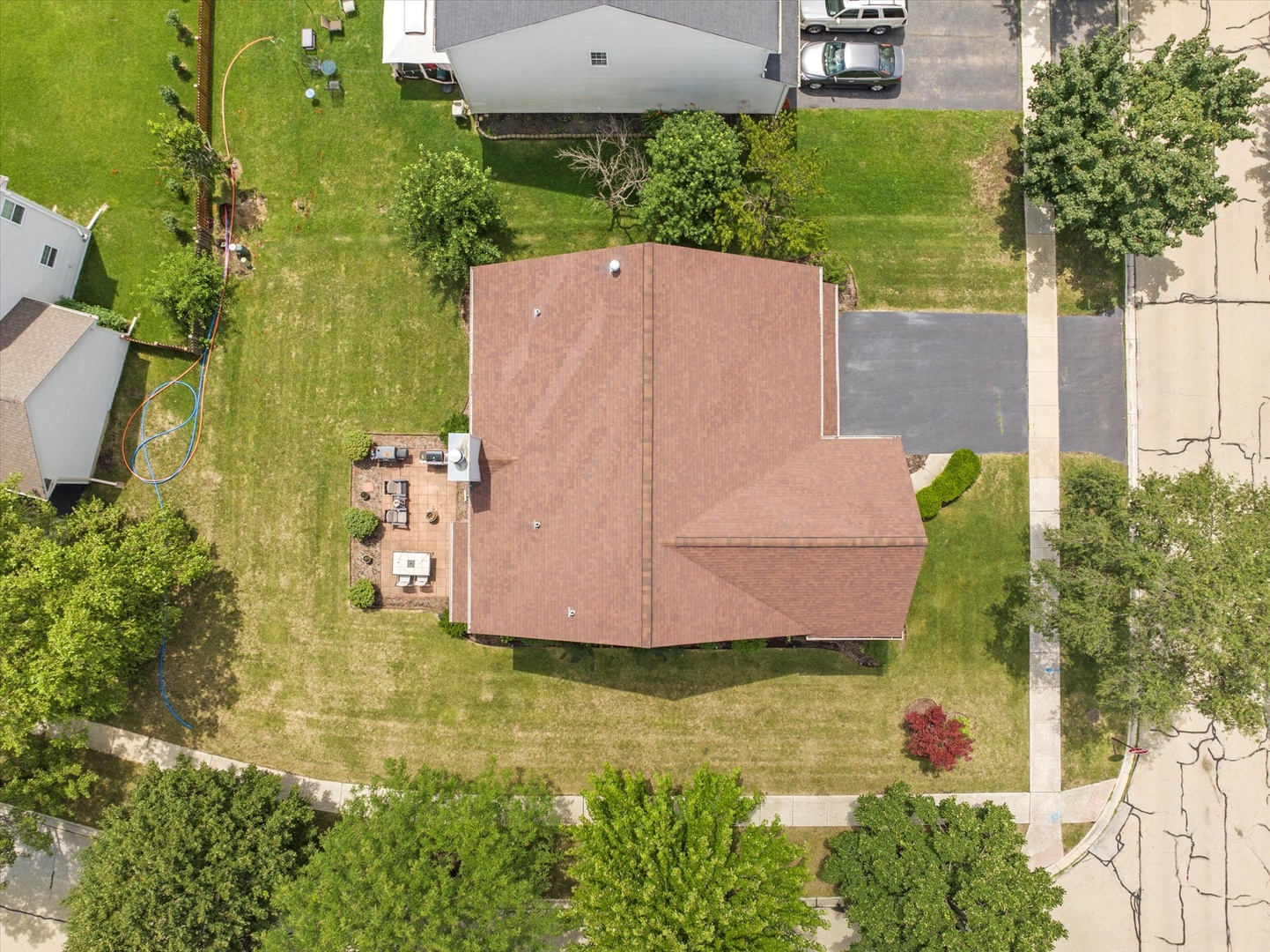 1314 Danhof Drive Bolingbrook, IL 60490 - Photo 32 of 39 an aerial view of a house with a yard basket ball court and outdoor seating