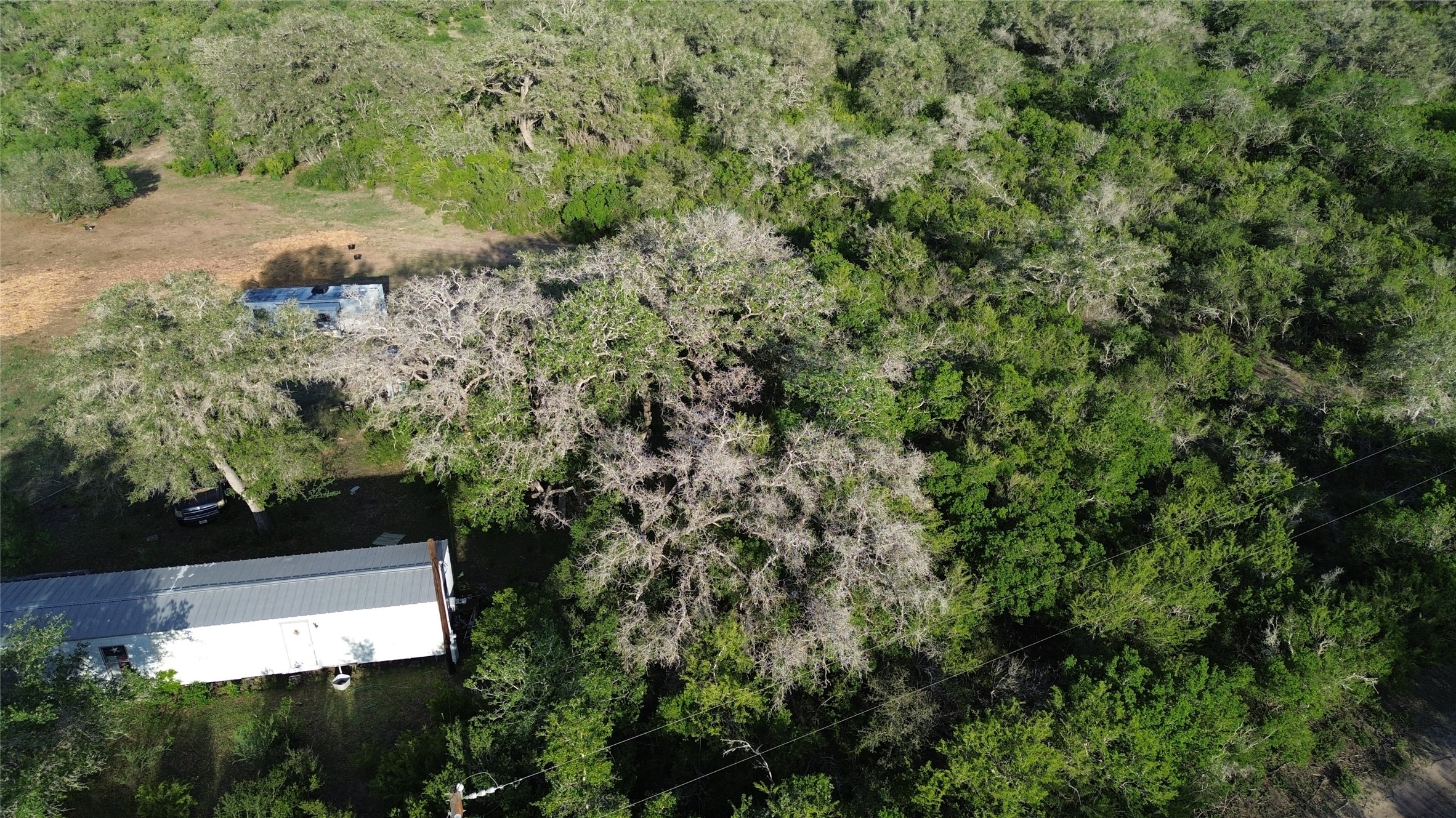 6104 Lucas Road Goliad, TX 77963 - Photo 25 of 32 an aerial view of residential house with outdoor space