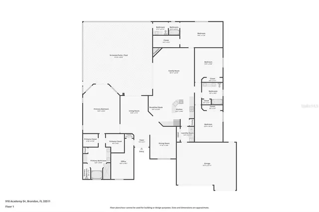 $625,000 | 918 Academy Drive, Brandon, FL 33511