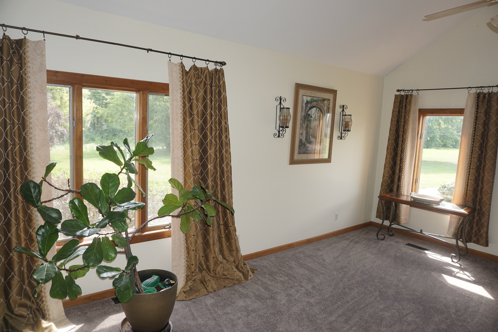 4914 Highway 113 Kankakee, IL 60901 - Photo 14 of 54 a living room with a potted plant and a large window