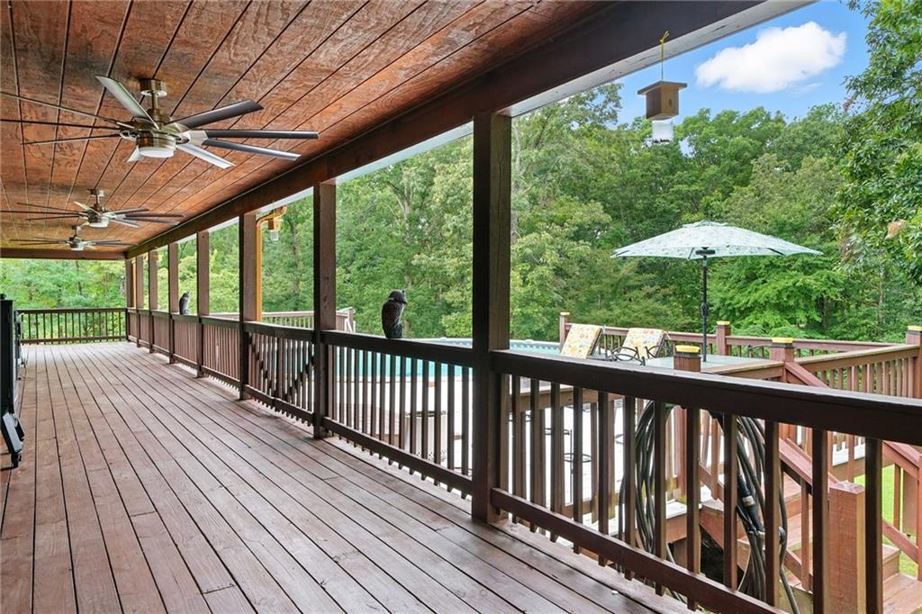 749 Old Federal Road South Chatsworth, GA 30705 - Photo 31 of 45 a view of a balcony with wooden floor