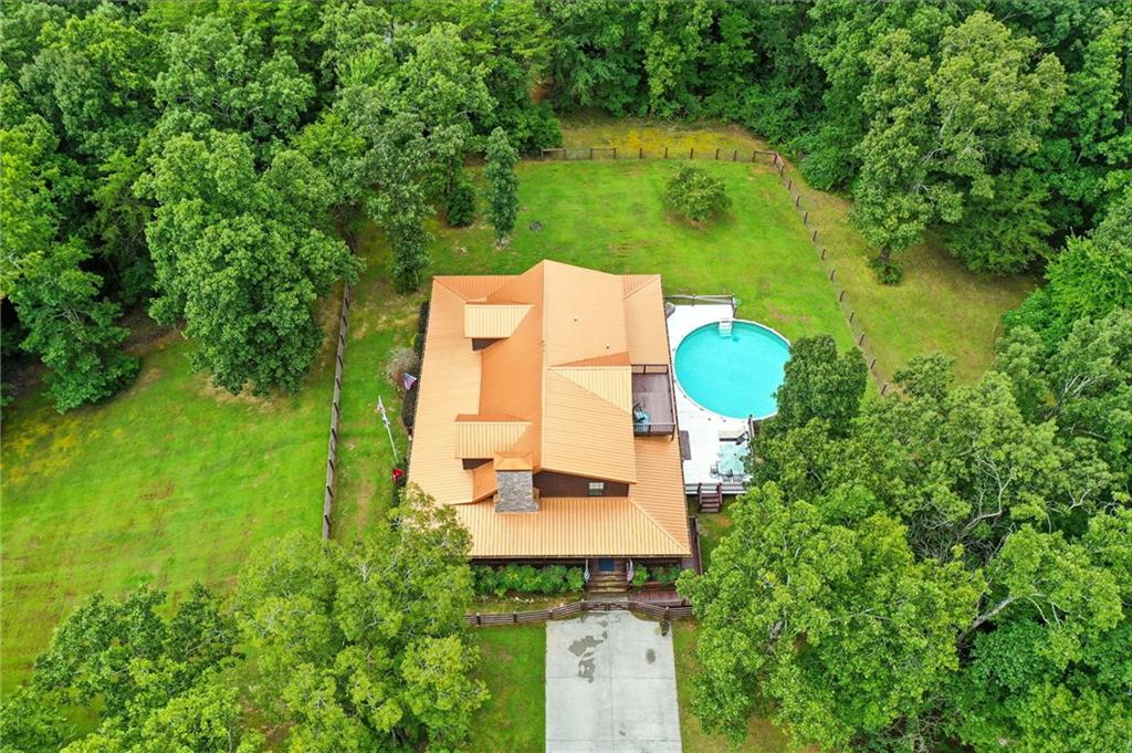 749 Old Federal Road South Chatsworth, GA 30705 - Photo 42 of 45 an aerial view of a house with outdoor space and trees all around