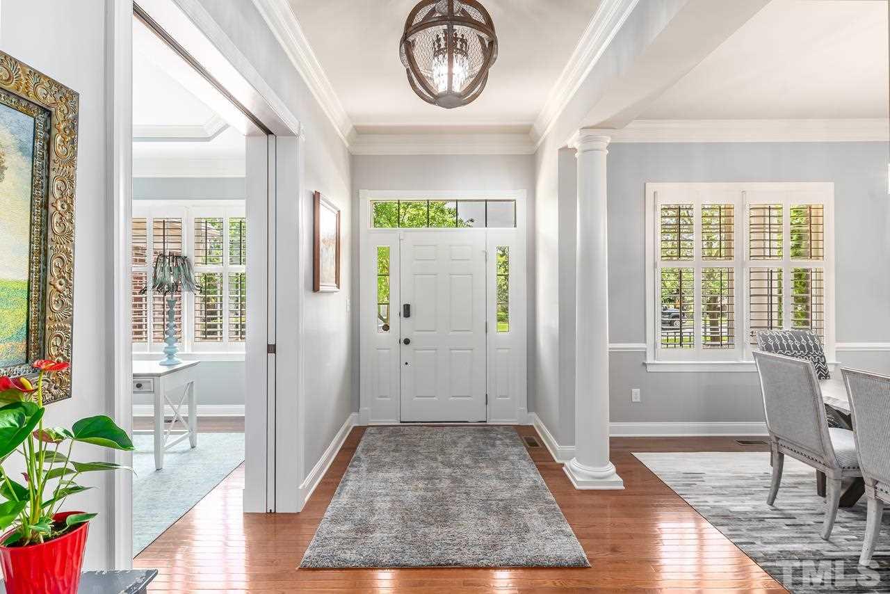 Entry foyer flanked by Dining Room and Office/Study.
