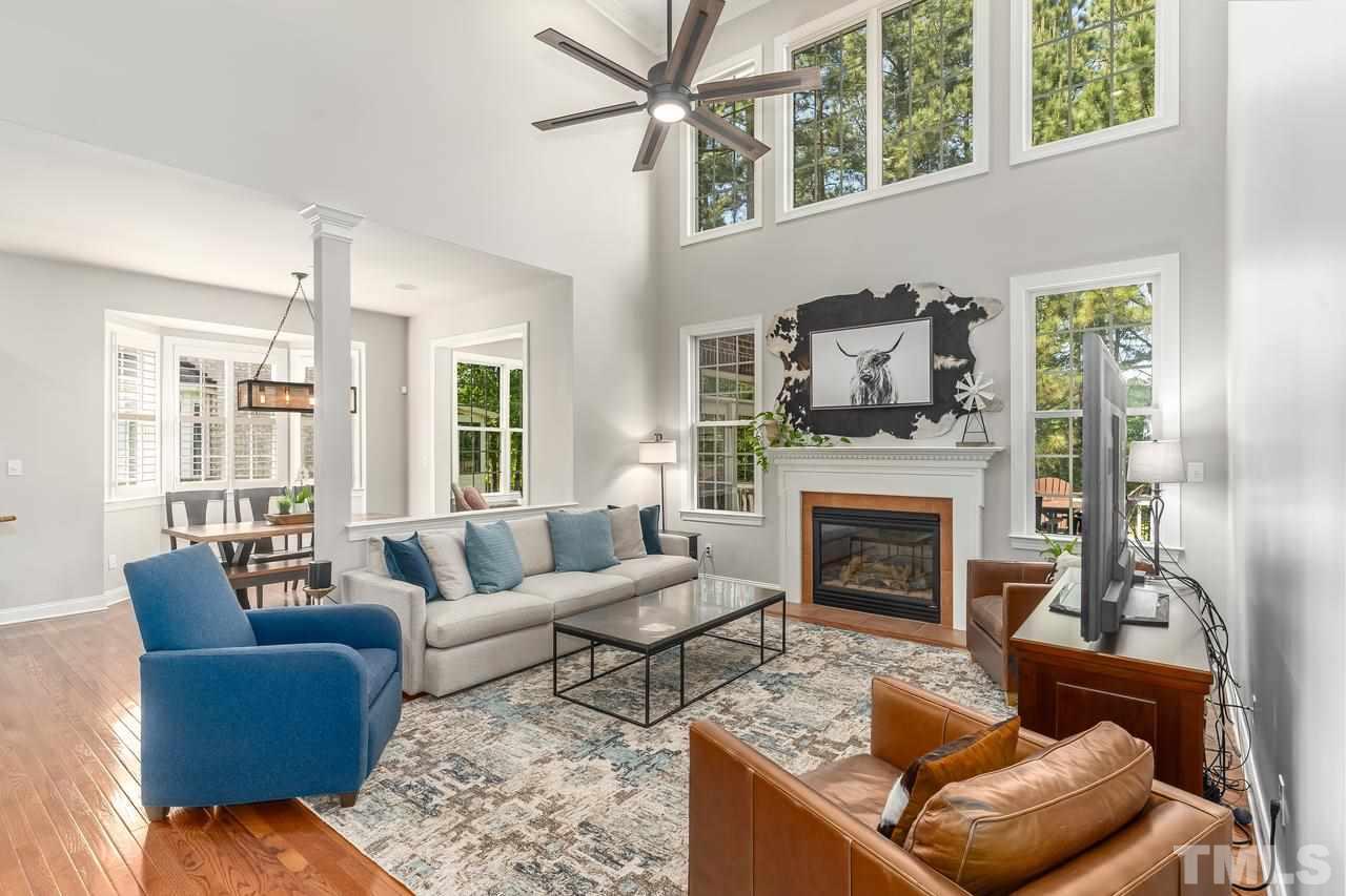 Family room open to Kitchen and Breakfast room.