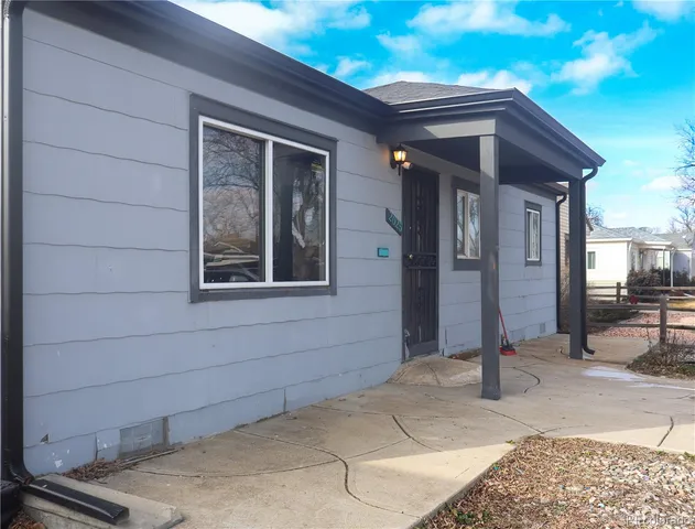 a front view of a house