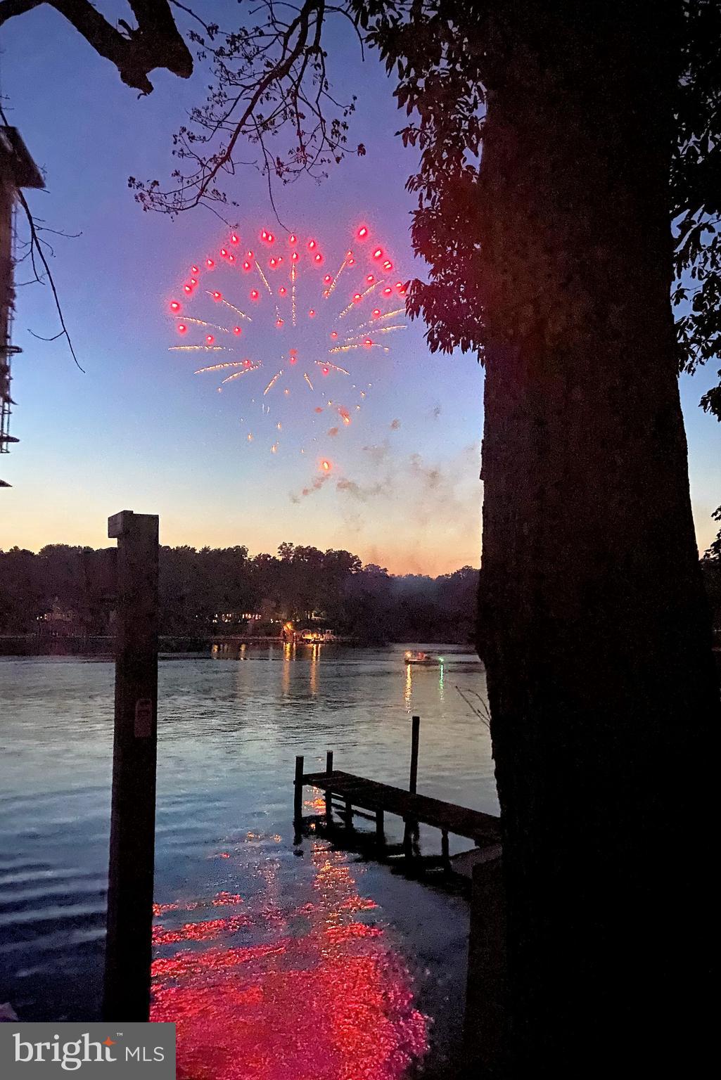 7638 Laurel Drive Pasadena, MD 21122 - Photo 49 of 51 4th of July Fireworks over Stoney Creek