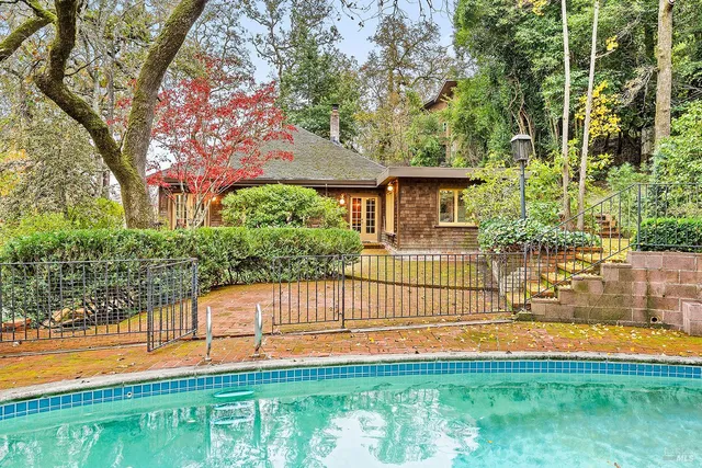 a view of a house with pool