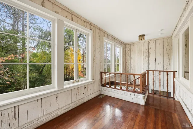 a view of a sink and a mirror