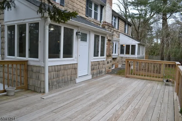 front view of house with deck