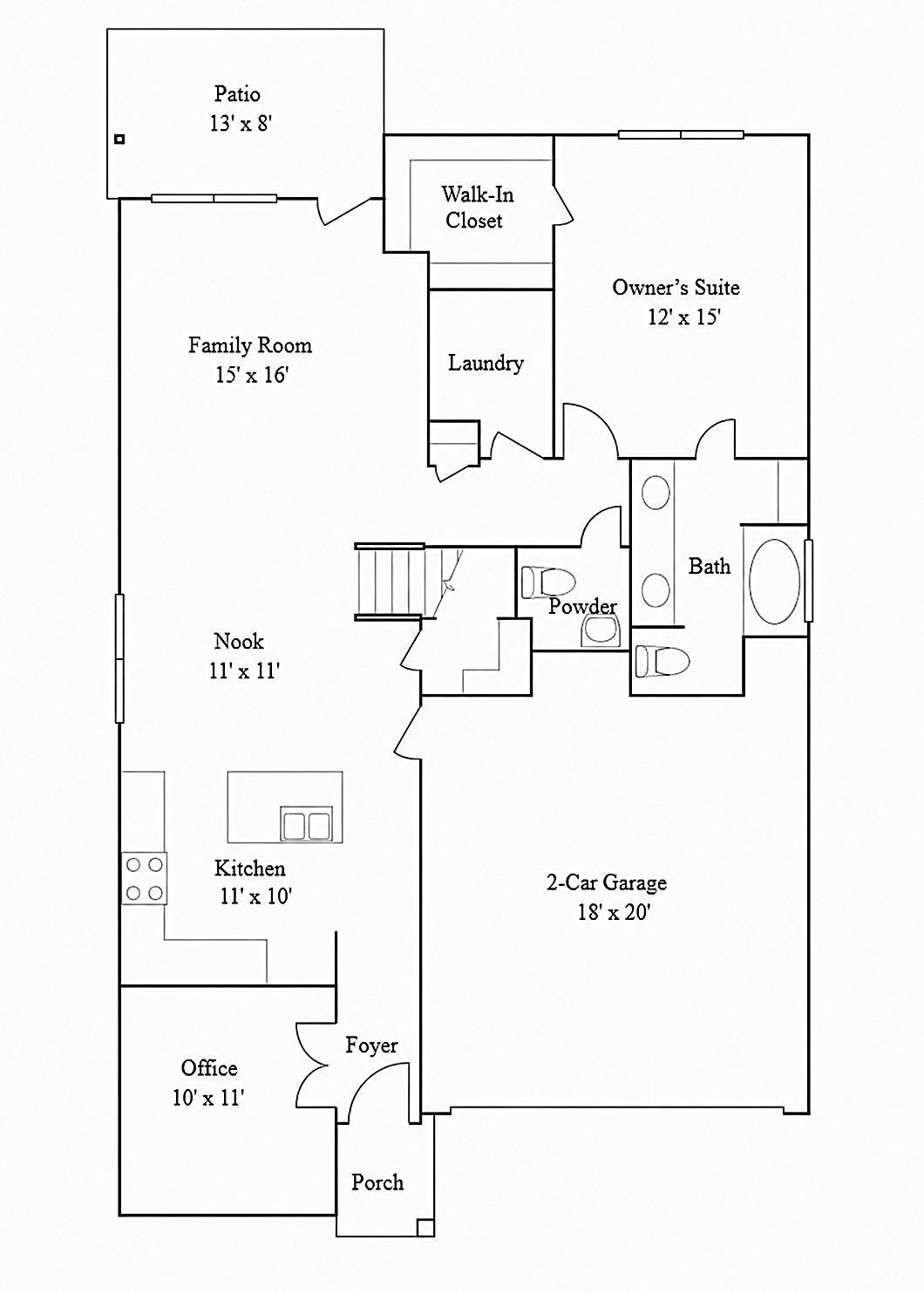 129 Perfect World Loop Jarrell, TX 76537 - Photo 2 of 31 A well-designed single-story layout features distinct living zones and essential amenities for modern comfort.