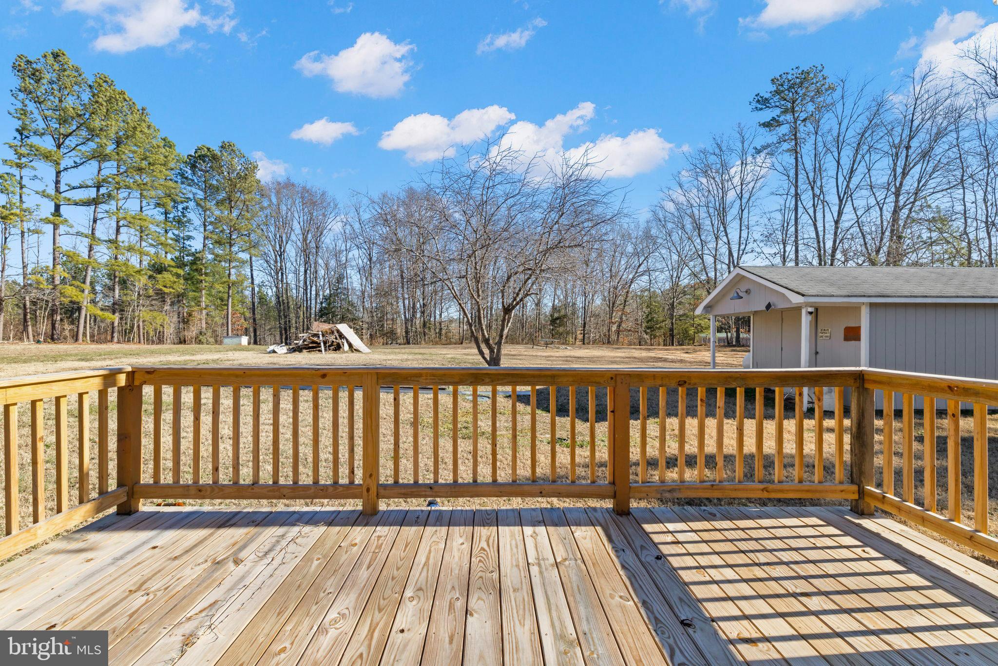 870 South Hill Road Brodnax, VA 23920 - Photo 13 of 39 a view of wooden deck
