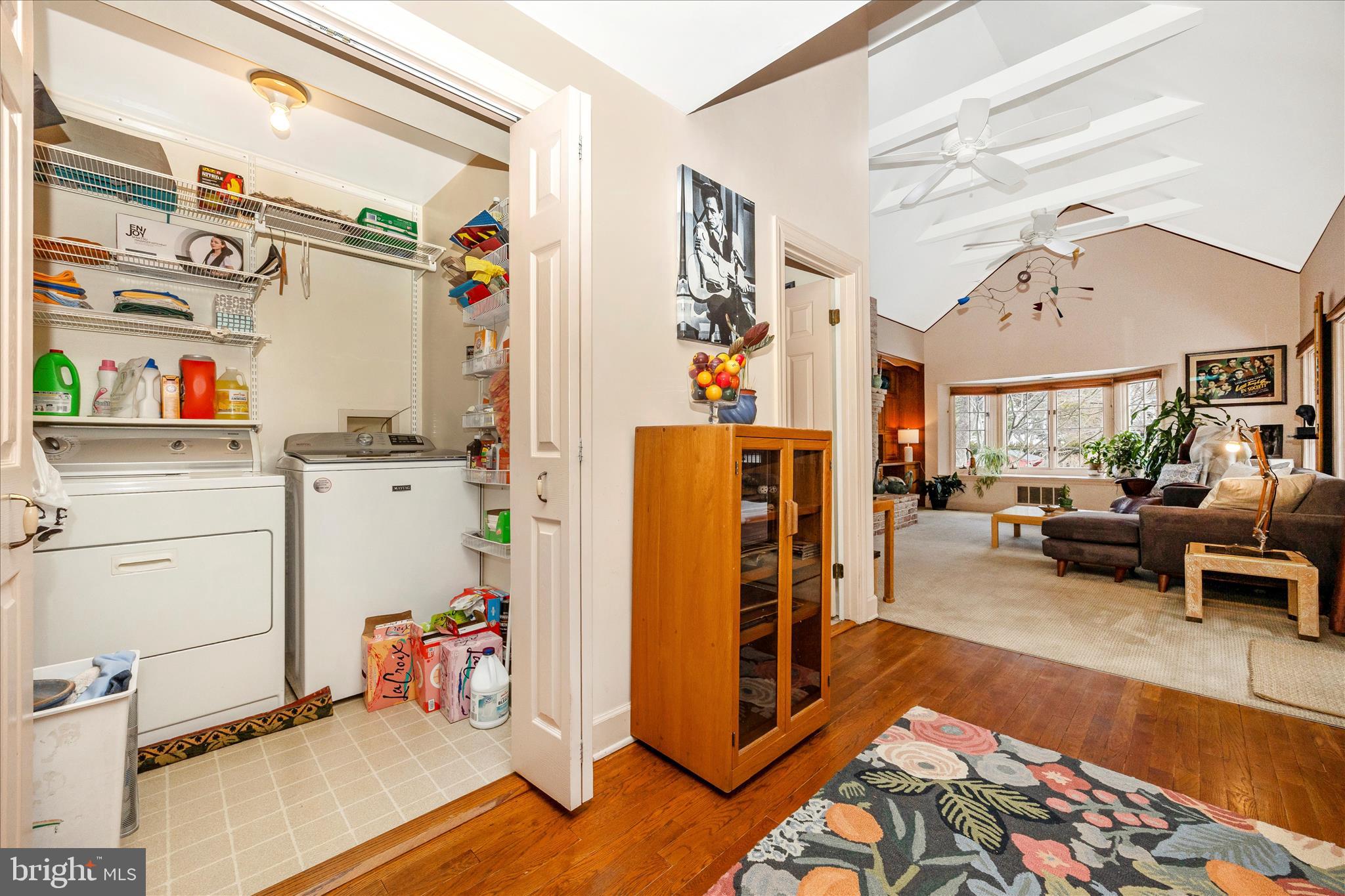 328 Lindbergh Avenue Frederick, MD 21701 - Photo 22 of 53 Laundry Area is hidden behind bi-fold doors.