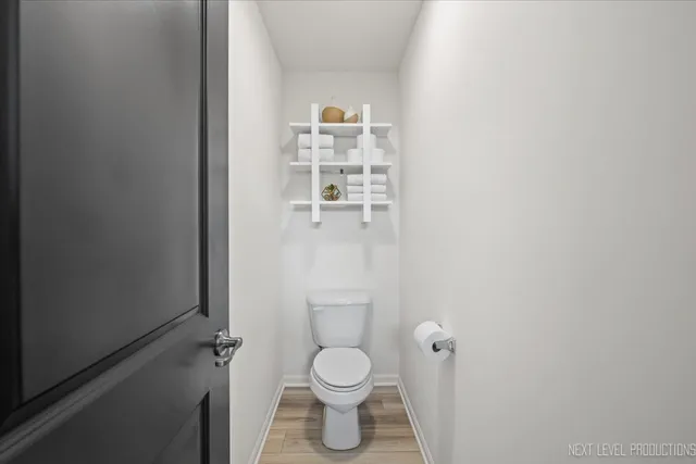 a bathroom with a toilet