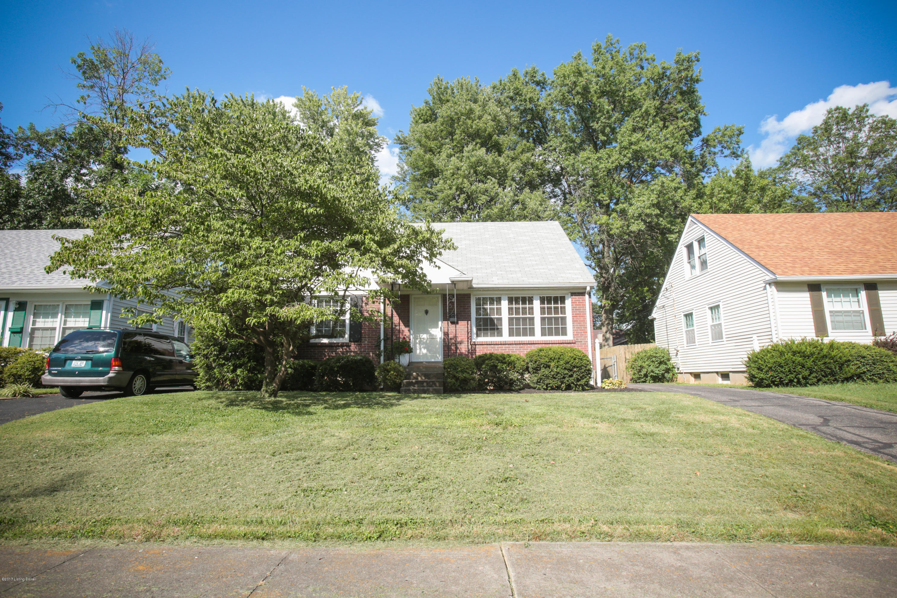front with sidewalk