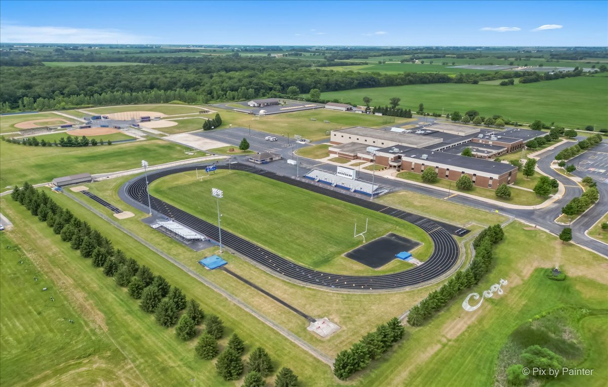 313 Market Street Genoa, IL 60135 - Photo 36 of 49 a view of a swimming pool and lake view
