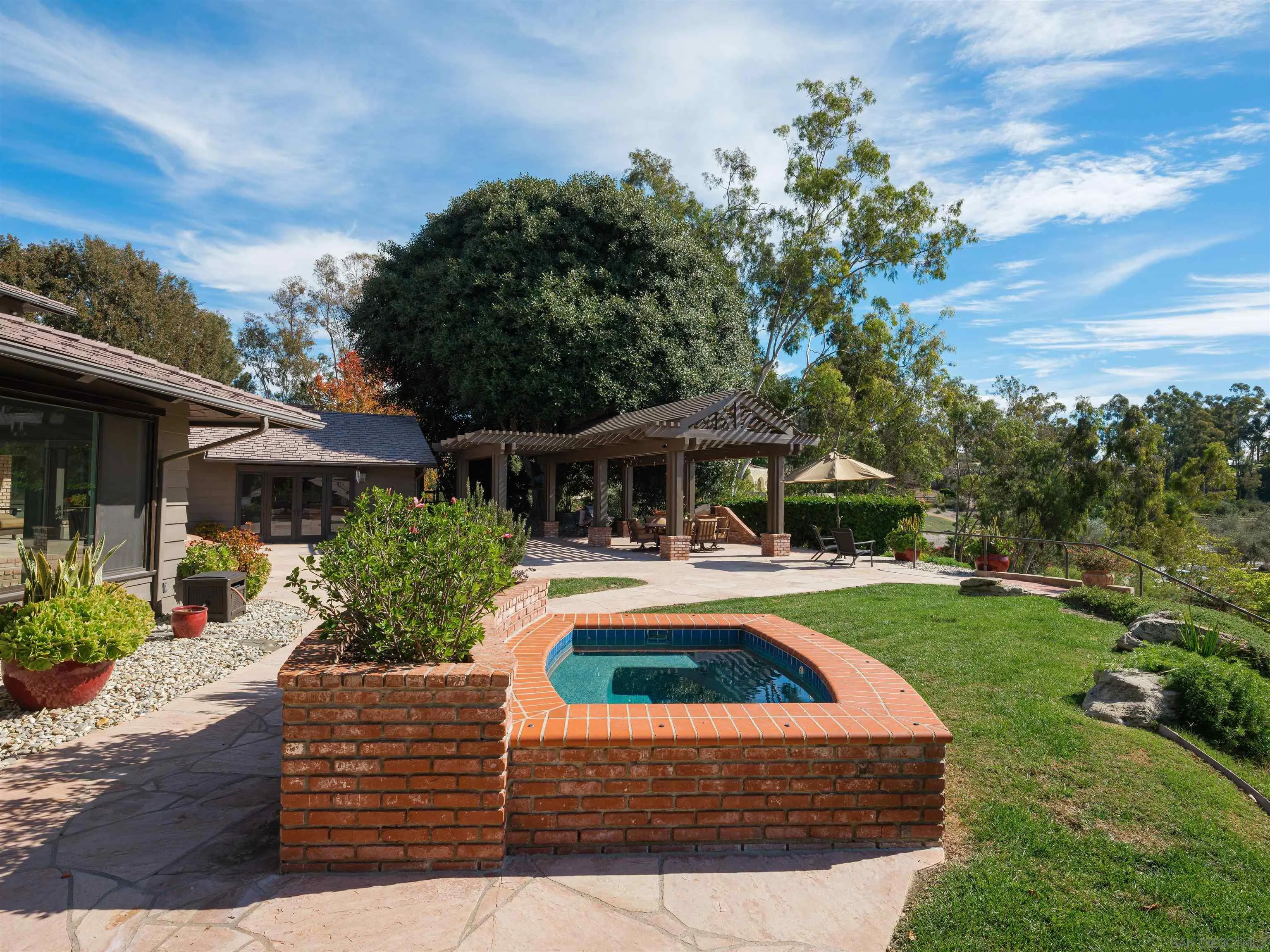 17136 El Mirador Rancho Santa Fe, CA 92067 - Photo 45 of 58 a view of swimming pool with seating space