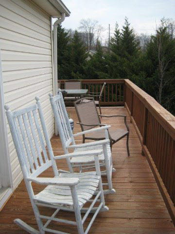 2171 Whispering Springs Road Harrisonburg, VA 22801 - Photo 9 of 11 a view of balcony with wooden floor and outdoor seating