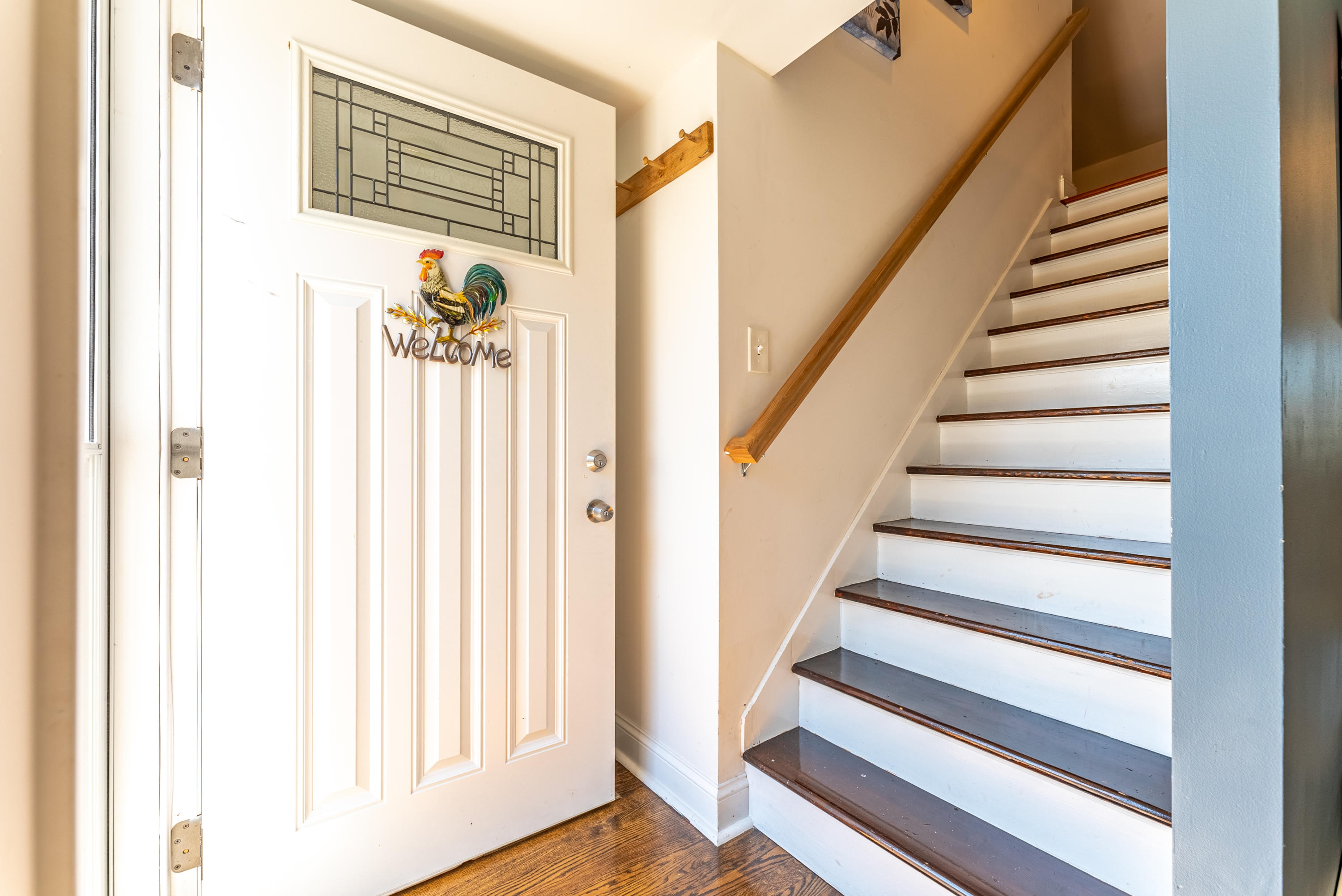 15 Brookshire Road Hyannis, MA 02601 - Photo 6 of 33 a view of entryway with wooden floor and stairs