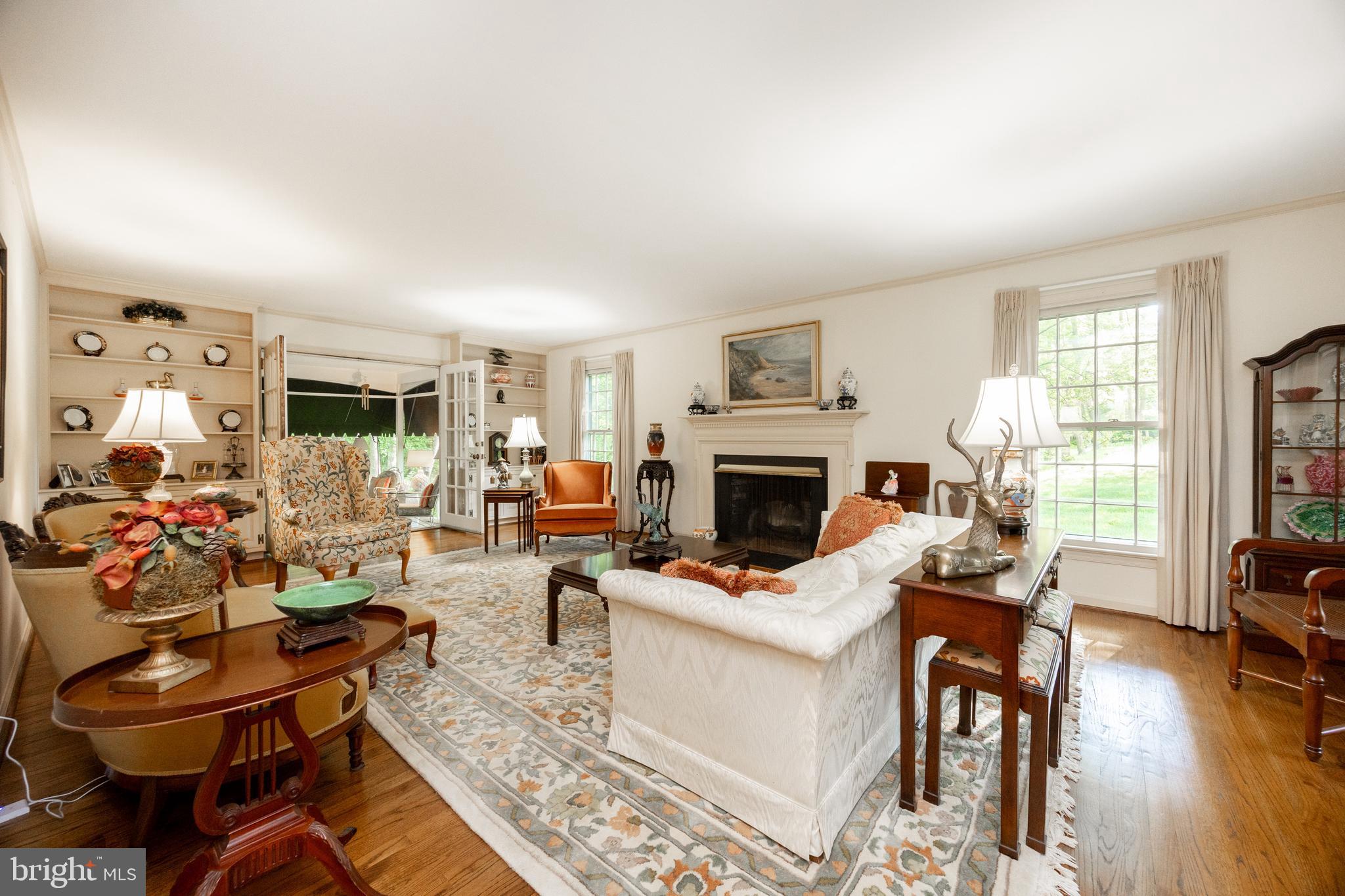 8 Apple Row Kennett Square, PA 19348 - Photo 7 of 35 Living Room with French Doors to screened porch