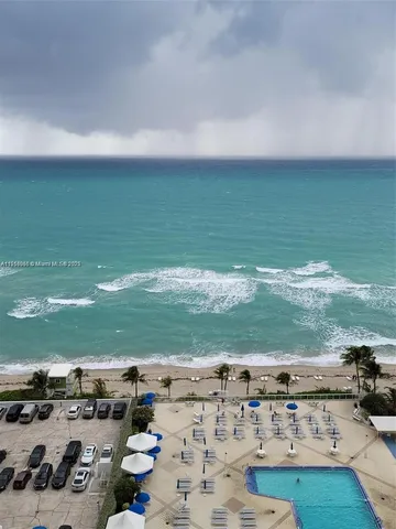a view of outdoor space with ocean view