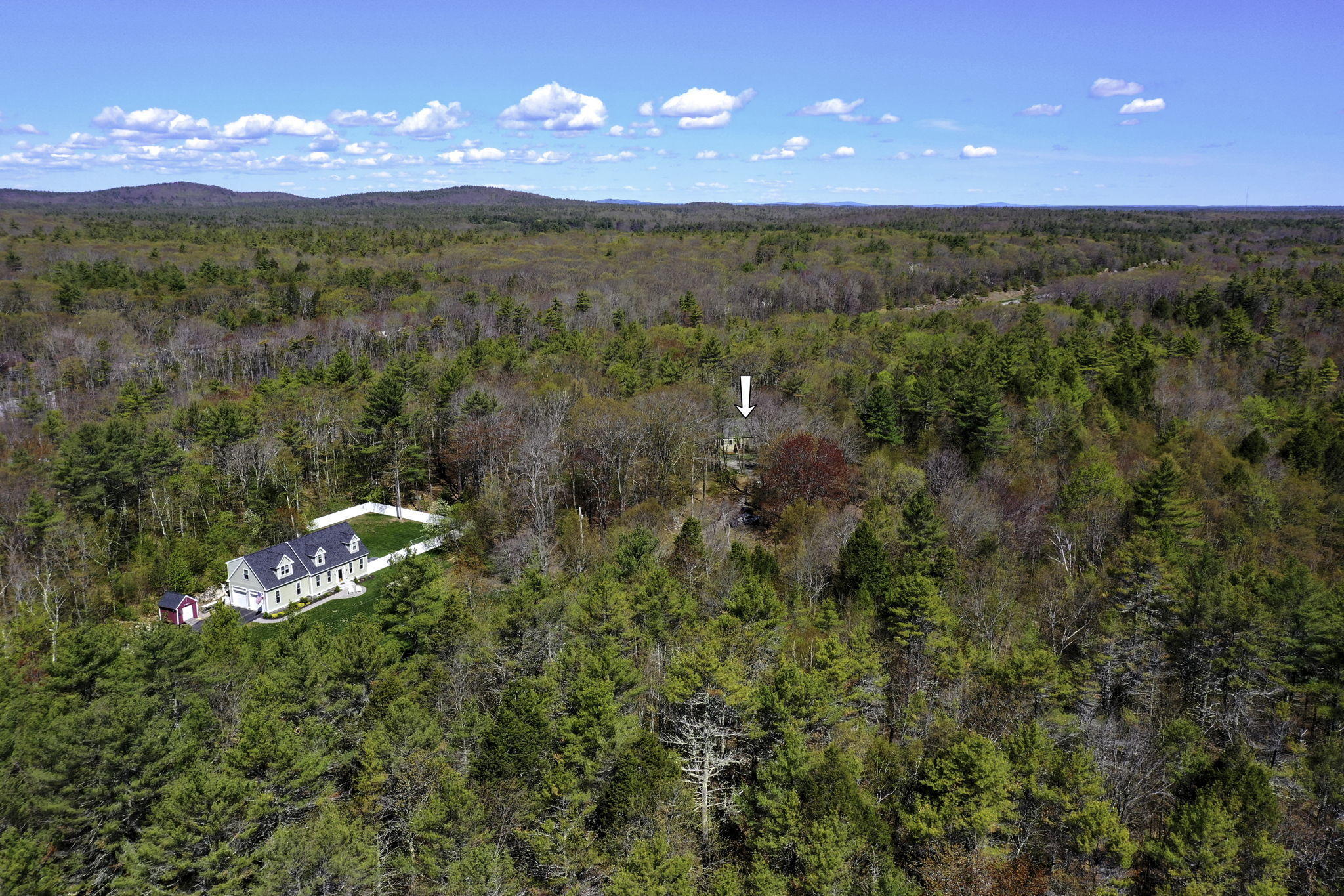 8 Josiah Currier Road York, ME 03902 - Photo 28 of 30 Aerial with Mt Aggie and arrow