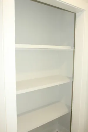a close view of closet
