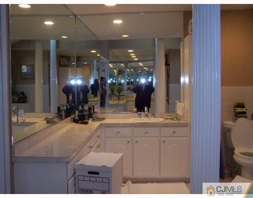 115 Westley Road Old Bridge, NJ 08857 - Photo 8 of 10 a bathroom with a sink a toilet a mirror and vanity