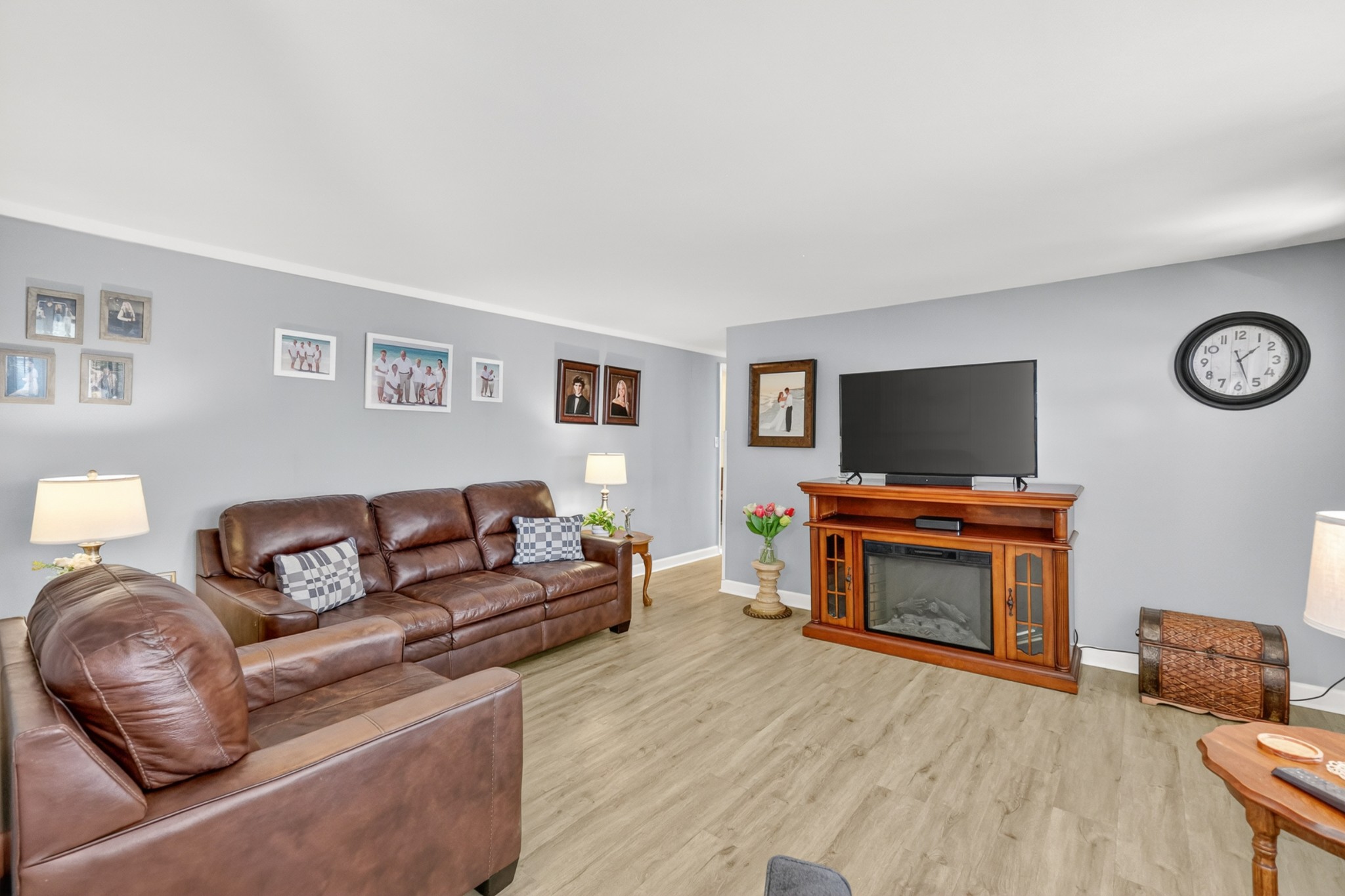 233 Rucker Road Murfreesboro, TN 37127 - Photo 7 of 43 a living room with furniture and a flat screen tv