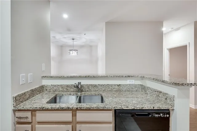 a view of a kitchen counter top space