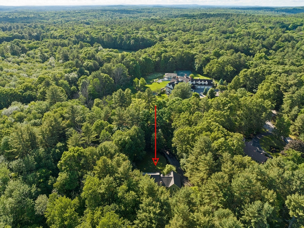 155 Pine Street Medfield, MA 02052 - Photo 38 of 40 an aerial view of a houses with a yard